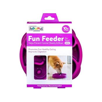 Outward Hound Fun Feeder Slo Bowl Medium/Mini Purple